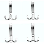 Lüx Noktalı Krom Portmanto 4 Adet thumbnail 1