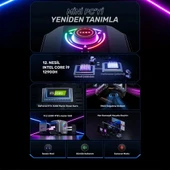 RaXius Vector GT-I129.3080A009 i9-12900H 32GB 1TBSSD+1TBSSD RTX3080 FreeDOS Mini PC - 2