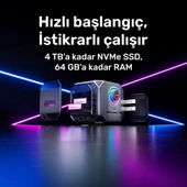 RaXius Vector GT-I129.3080A009 i9-12900H 32GB 1TBSSD+1TBSSD RTX3080 FreeDOS Mini PC - 8