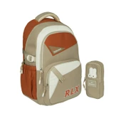 Relaxion Yeni Sezon Kalemlikli Bej-Taba Premium Okul Sırt Çanta 1510 thumbnail 1