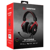 RAMPAGE RMX-G6 HYDRA SİYAH USB RAINBOW AYDINLATMALI GAMING MİKROFONLU KULAKLIK RAMPAGE - 10