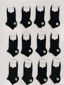 NİVEMESHOME 13101 ERKEK MODAL KISA KONÇ DÜZ SİYAH ÇORAP AYTUĞ - 2