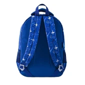 Muggle 3 Bölmeli Robot Okul Sırt Çantası Lacivert (MU-5904) thumbnail 4