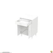 Modilayn DOQU (M) Set Ocak Altı Dolap 60x88x48 cm 1 Çekmece 2 Kapaklı ve 1 Gözlü Tüp Bölmelidir - 9