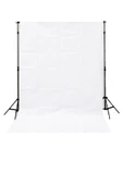 White Screen-beyaz Fon Perde Pamuk(2X3M) Fon Standı - 1