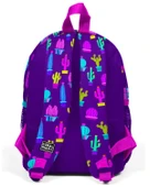 Coral High Kids Mor Pembe Kaktüs Desenli Dört Bölmeli USBli Okul Sırt Çantası 23273 thumbnail 4