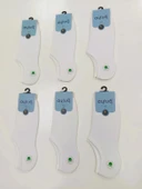 NİVEMESHOME 11352 ERKEK BABET PENYE DÜZ BEYAZ ÇORAP AYTUĞ - 1