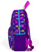 Coral High Kids Mor Pembe Kaktüs Desenli Dört Bölmeli USBli Okul Sırt Çantası 23273 thumbnail 2