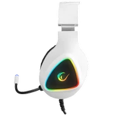 RAMPAGE M7 MONCHER BEYAZ RGB LED USB 7.1 GAMING MİKROFONLU OYUNCU KULAKLIĞI RAMPAGE - 3