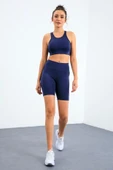 TOMMY LİFE T10BY-95302_01 BAYAN ATLET-BİSİKLETÇİ TAYT TAKIMI İNDİGO - 1