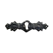 Antika Tarz Dekoratif Pirinç Anahtar Ağızlığı -  28x104mm, Oksit - 1