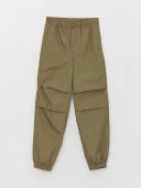LCW Kids Haki Beli Lastikli Basic Erkek Çocuk Pantolon - 1