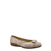 Albini 26143233 Hakiki Deri Kroko Desenli Kadın Babet Ayakkabı thumbnail 2