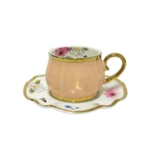 Acar Rowan 6 Kişilik Kahve Fincanı Takımı HXF-05173 Pudra - 1