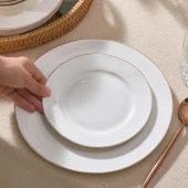 Karaca Elegance Bone Edera 24 Parça 6 Kişilik Yemek Takımı thumbnail 3