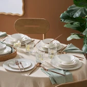 Karaca Elegance Bone Edera 24 Parça 6 Kişilik Yemek Takımı thumbnail 1