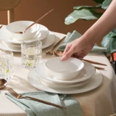 Karaca Elegance Bone Edera 24 Parça 6 Kişilik Yemek Takımı thumbnail 4
