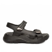 Potinonline Diva 1300 Kadın Cırtlı Kalın Taban Comfort Sandalet - 10