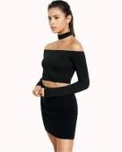 Tegan TP101280 Uzun Kollu Bustiyer Etek Takım - 1