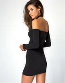 Tegan TP101314 Omuz Açık Uzun Kollu Mini Elbise - 3