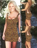 Tegan TP101143 Özel Tasarım Sırt Dekolteli Mini Elbise - 1