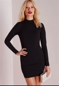 Tegan TP101336 Uzun Kollu Mini Elbise - 1