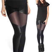 Tegan TP101299 Transparan Detaylı Parlak Tayt - 6