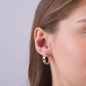 14 Ayar Altın Örgü Halka Küpe 4,00 gr - 4