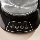 KARACA Çaysever 3 in 1 Konuşan Cam Çay Makinesi Su Isıtıcı ve Mama Suyu Hazırlama 1700W Starlight thumbnail 2