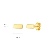 14 Ayar Çubuk Altın Küpe 0,80 gr thumbnail 2