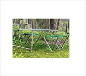 kamp masa seti tabureli katlanır çantalı thumbnail 5