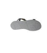 YAZKIŞ Kadın Siyah Gümüş Tek Bantlı Üzeri Boncuklu Arkası Lastikli 4cm Rahat Taban Sandalet thumbnail 10