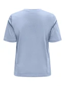 ONLY Bayan Tek Renk Tişört 15270390 thumbnail 2