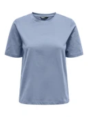 ONLY Bayan Tek Renk Tişört 15270390 thumbnail 1