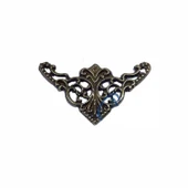 Dekoratif Köşe Süsü, Köşelik - Küçük, 19x34mm, Antik, 100 Adet - 1