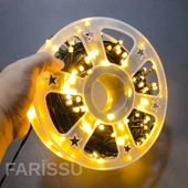 FİŞLİ 50 Metre Dekoratif LED Işıklar - Dış Mekan Yılbaşı ve Süsleme Aydınlatması (8 Fonksiyonlu Gün Işığı) - 3