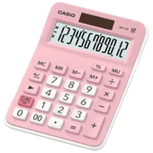 Casio 12 Haneli Mini Masaüstü Hesap Makinesi Açık Pembe / MX‑12B‑PK thumbnail 1