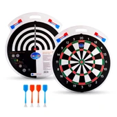 4 Oklu Mıknatıslı Dart Seti Çift Yönlü Manyetik Dart Askılı Dartboard - 5