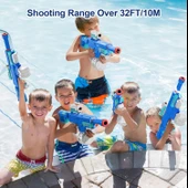 Otomatik Atış Yapan Su Tabancası Mega Boy Pilli Bataryalı Su Tabancası - 3