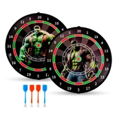 4 Oklu Mıknatıslı Hulk Dart Seti Çift Yönlü Manyetik Dart Askılı Dartboard - 1