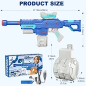 Otomatik Atış Yapan Su Tabancası Mega Boy Pilli Bataryalı Su Tabancası - 5