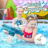 Büyük Boy Otomatik Atış Yapan 8-10 Metre Menzilli Pilli Bataryalı Su Tabancası - 4