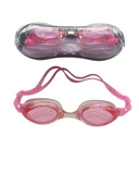 Havuz Deniz Yüzücü Gözlüğü Kutulu UV Korumalı Esnek Burun Yüzme Gözlüğü - 3