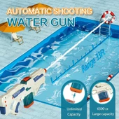 Elektrikli Güçlü XL Boy Su Tabancası Bataryalı Otomatik Tabanca ( Çocuklar ve Yetişkinler İçin ) - 8