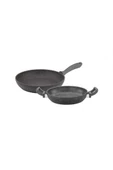 Tantitoni Granit 2li Tava Ve Sahan Seti 28/20 Cm Gri HERCUL GRSET2028G - 1