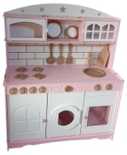 MDF 3 Kapaklı Boyalı Oyuncak Mutfak - 3