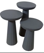 MDF 3'lü Mantar Sehpa Takımı - 3