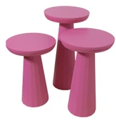 MDF 3'lü Mantar Sehpa Takımı - 5