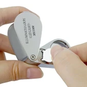 Kontrol Için Özel Kutulu Metal Işıklı Lup 30x21 - 3