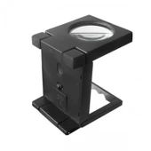 Katlanır Plastık Led Işıklı Test Cıhazı Büyüteç 2.5x90mm - 4